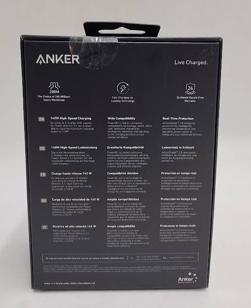 Anker 24000mAh 140W GaN Prime Power Bank : USB & USB-C **PRE OWNED**