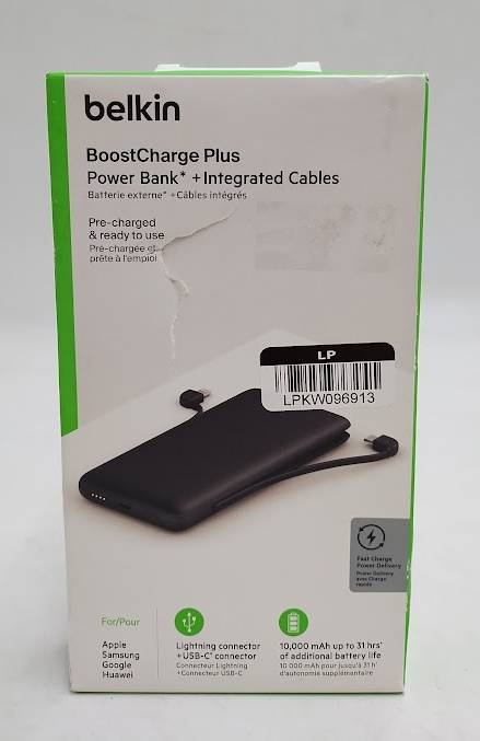 Belkin 10000 mAh 23W Power Bank USB-C + Lightning Cables + USB-C SEE DETAILS