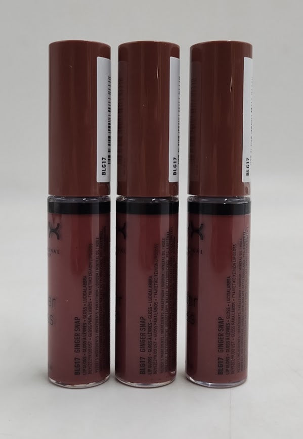 LOT OF 3!!! NYX Professional Makeup Butter Gloss - Ginger Snap - 0.27 fl oz