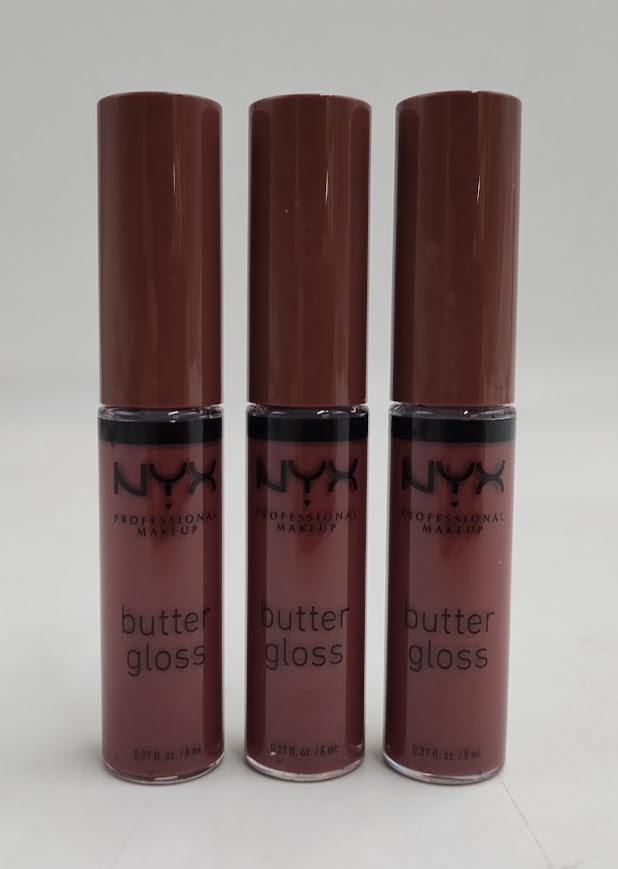 LOT OF 3!!! NYX Professional Makeup Butter Gloss - Ginger Snap - 0.27 fl oz