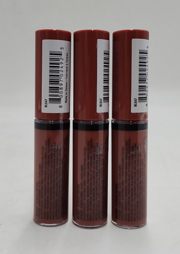 LOT OF 3!!! NYX Butter Lip Gloss - 47 Spiked Toffee - 0.27 fl oz