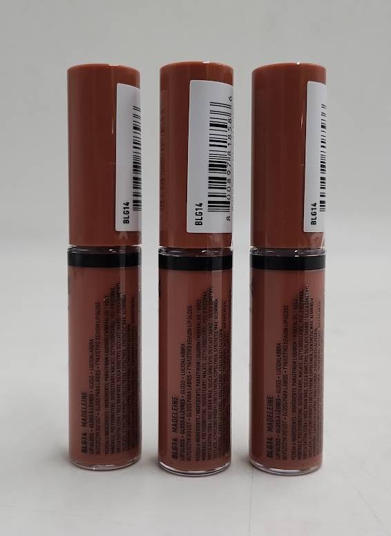 LOT OF 3!!! NYX Butter Lip Gloss - 14 Madeleine - 0.27 fl oz *ADD 3 TO YOUR CART & 1 IS FREE!*