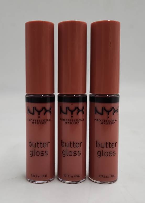 LOT OF 3!!! NYX Butter Lip Gloss - 45 Sugar High - 0.27 fl oz