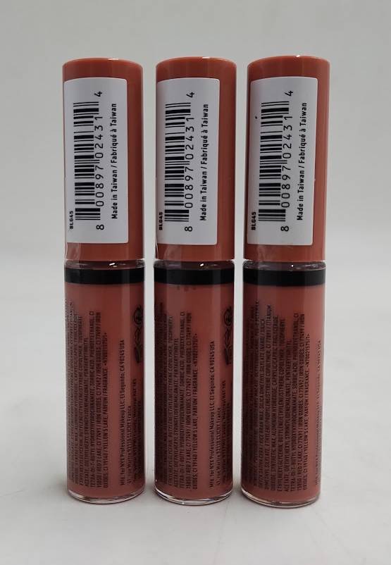 LOT OF 3!!! NYX Butter Lip Gloss - 45 Sugar High - 0.27 fl oz