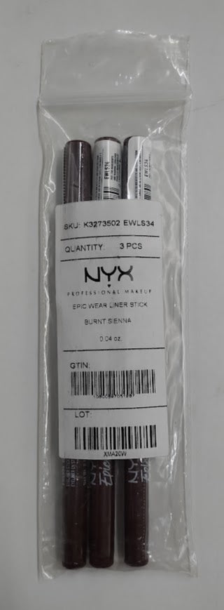 LOT OF 3!!! NYX Epic Wear Liner Pencil - Burnt Sienna - 0.043oz