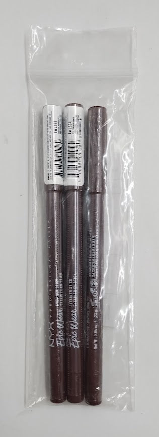 LOT OF 3!!! NYX Epic Wear Liner Pencil - Burnt Sienna - 0.043oz