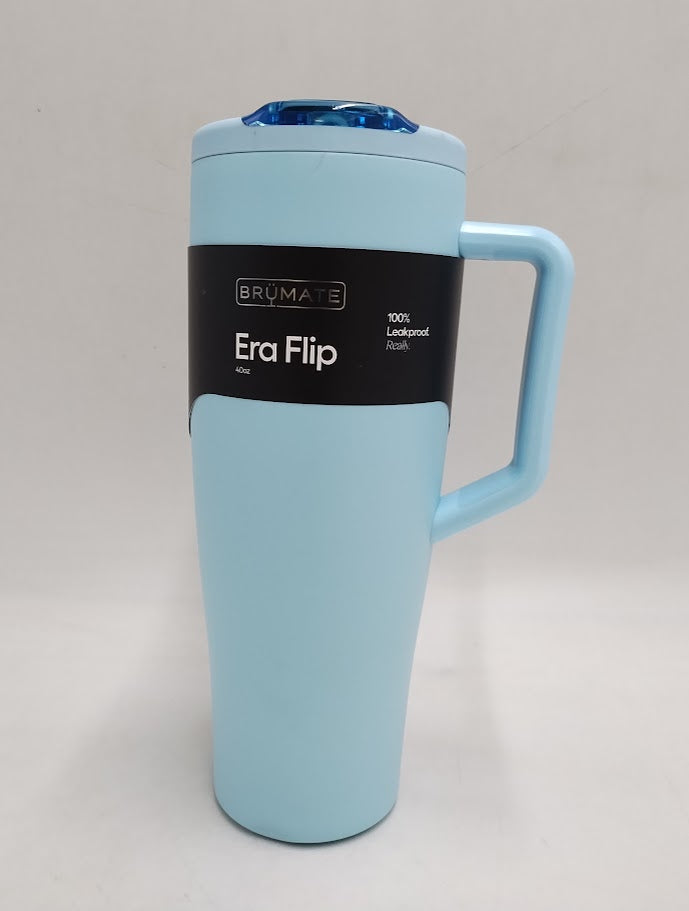 BruMate 40fl oz Stainless Steel Era Flip Straw Tumbler READ DESCRIPTION