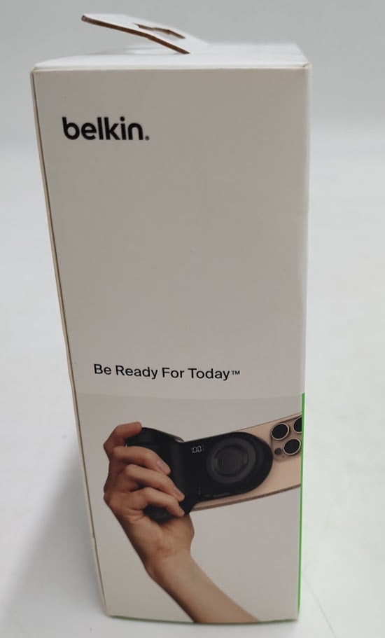 Belkin 1.75" 10000 mAh Power Camera Grip/Bank USB-C Port - Pepper Gray