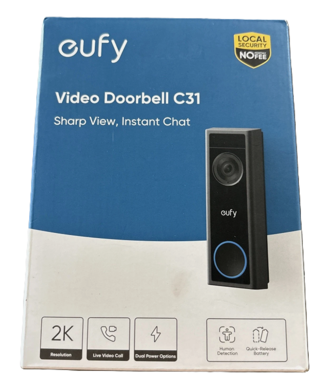 eufy Security Video Doorbell Camera C31 - NEW, SEALED
