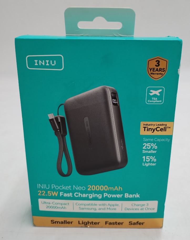 INIU Pocket Neo 20000 Powerbank - Black