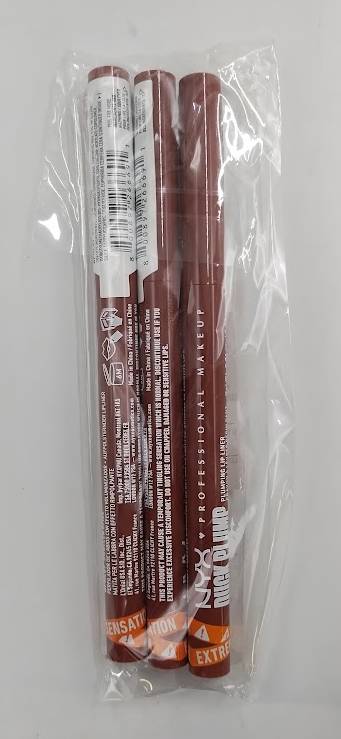 LOT OF 3!!! NYX Duck Plump Plumping Lip Liner - Swollen Spice - 0.01oz