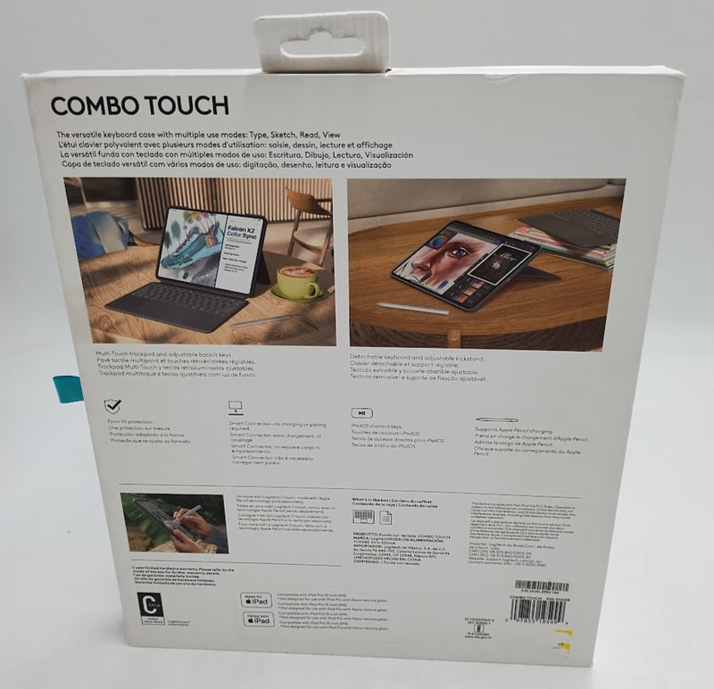 Logitech Combo Touch iPad Pro 13-inch (M4 & M5)(2024 & 2025) Keyboard Case