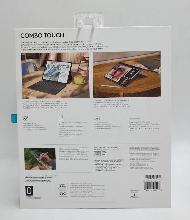 Logitech Combo Touch iPad Pro 13-inch (M4) Keyboard Case