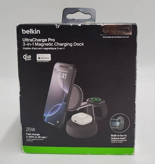 Belkin 25W Qi2 Wireless 3-in-1 Stand **BRAND NEW, OPEN BOX** SEE DETAILS