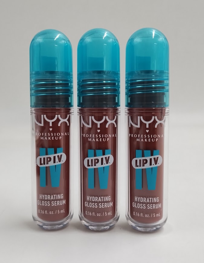LOT OF 3!!! NYX Lip IV Hydrating Lip Gloss Stain - Hydra Honey - 0.16 fl oz