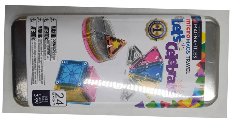 MAGNA-TILES MicroMAGS Travel Set - Let's Celebrate Birthdays