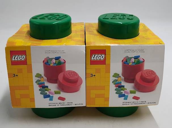 LOT OF 2!! LEGO Brick 1 Round - Dark Green (LOCAL PICKUP ONLY)