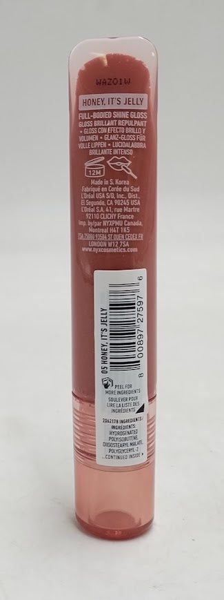 NYX Jelly Job Peptide Lip Gloss - 05 Honey, It's Jelly - 0.25 fl oz