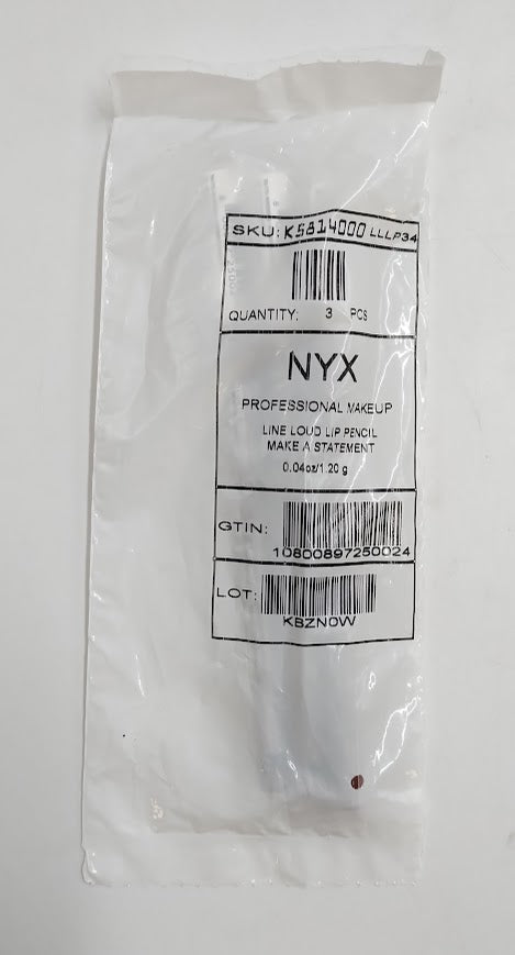 LOT OF 3!!! NYX Line Loud Vegan Longwear Lip Liner - Make A Statement - 0.042oz