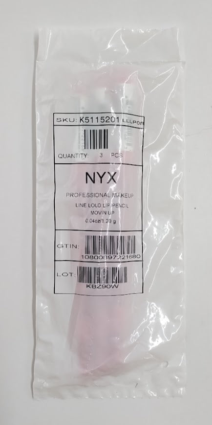 LOT OF 3!!! NYX Line Loud Vegan Longwear Lip Liner - Movin Up - 0.042oz