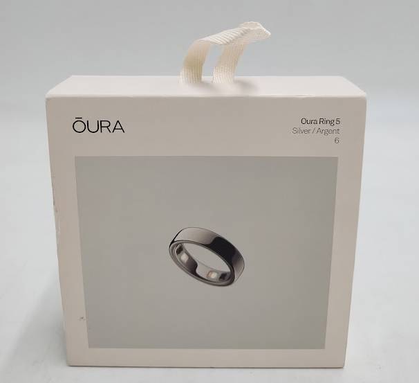 Oura Ring 5 Silver - Size 6 **BRAND NEW, OPEN BOX** KNOW YOUR SIZE
