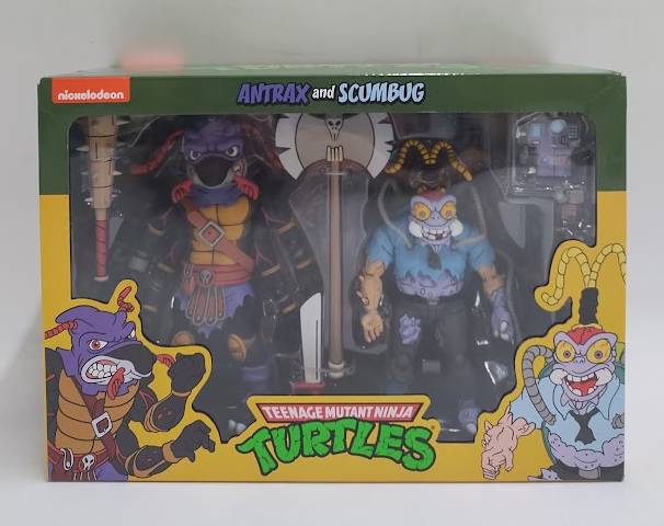 NECA Teenage Mutant Ninja Turtles Cartoon Antrax & Scumbug 7" SEE DETAILS