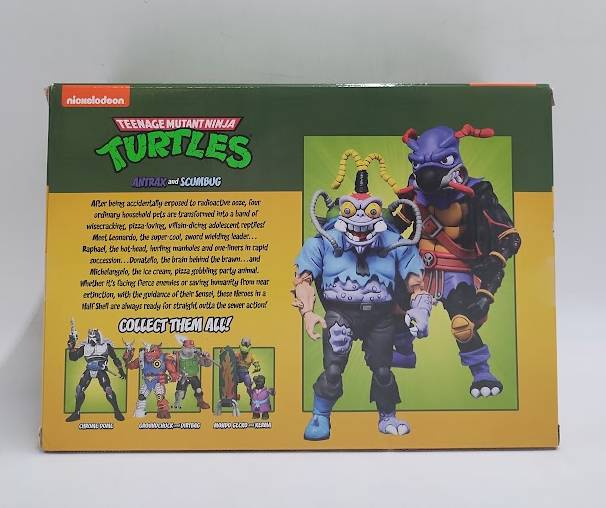 NECA Teenage Mutant Ninja Turtles Cartoon Antrax & Scumbug 7" SEE DETAILS