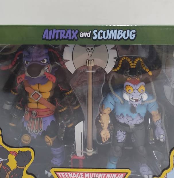 NECA Teenage Mutant Ninja Turtles Cartoon Antrax & Scumbug 7" SEE DETAILS