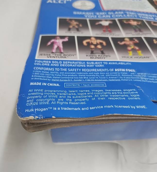 LJN WWE Superstars "Rowdy" Roddy Piper Action Figure, 1980s Retro 8" SEE DETAILS