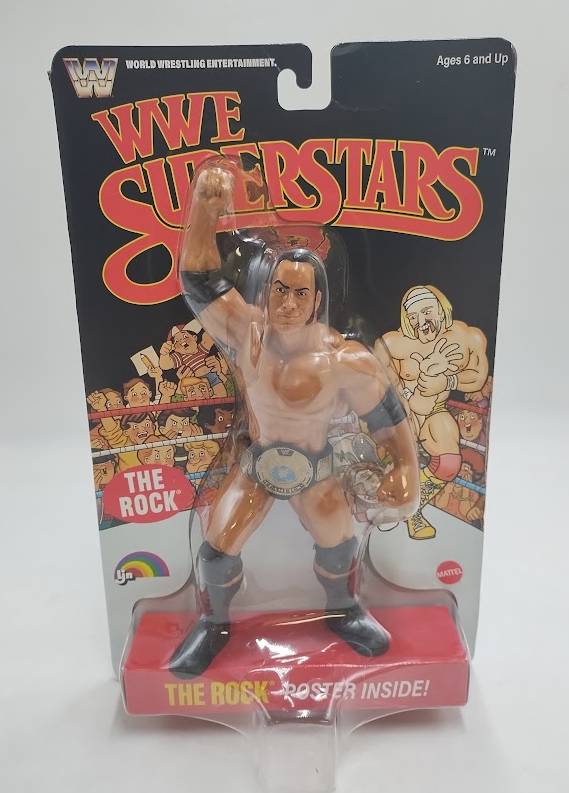 LJN WWE Superstars The Rock Action Figure, 1980s Retro Collectible SEE DETAILS
