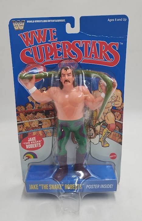 LJN WWE Superstars Jake "The Snake" Roberts Action Figure, 1980s SEE DETAILS
