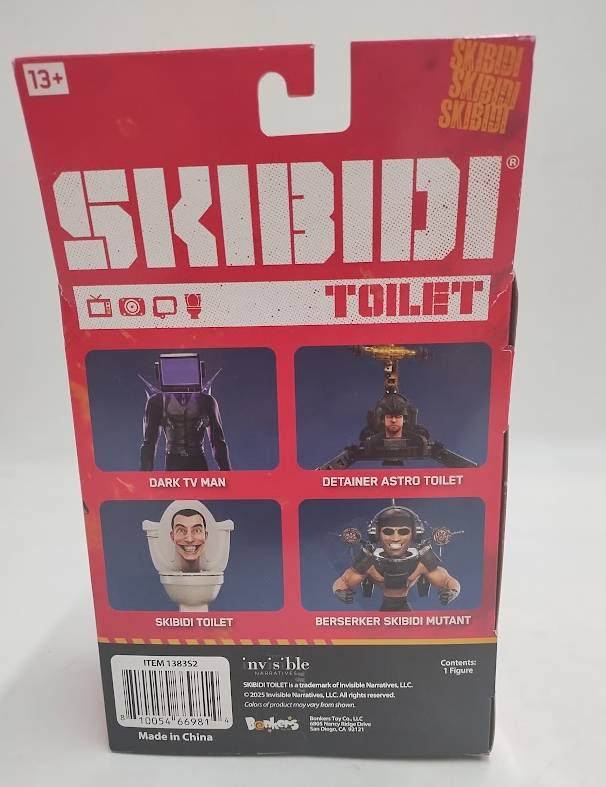 Skibidi Toilet Berserker 6" Deluxe Action Figure 03 SEE DETAILS