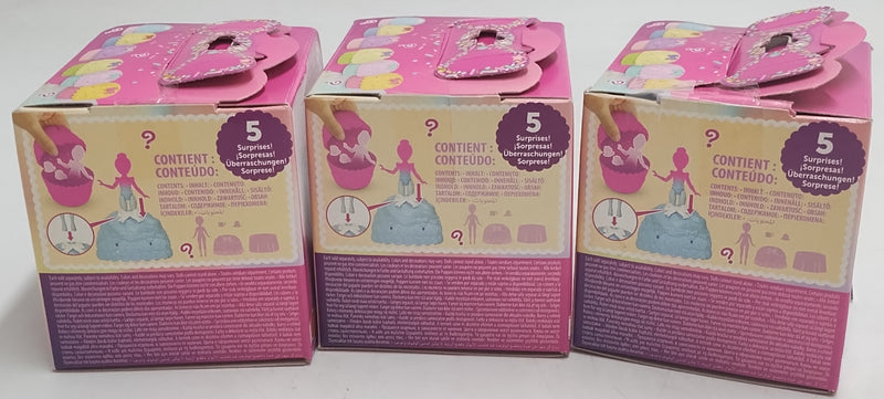 3 PACK!! Disney Princess Cupcake Small Doll Reveal