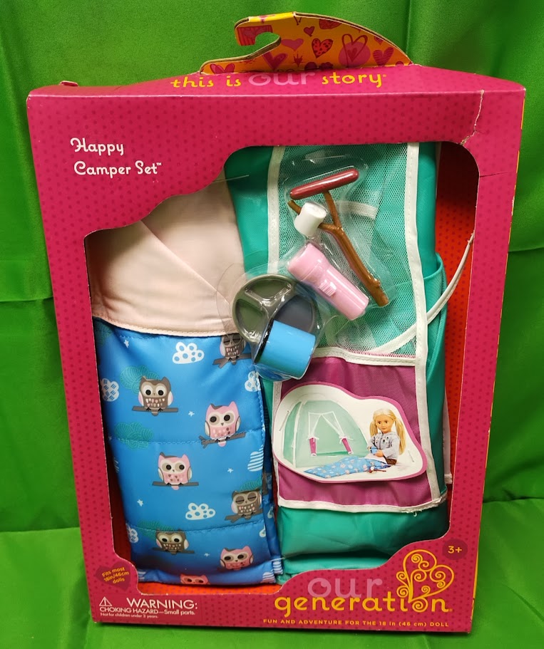 Our Generation Camping Accessory Set for 18" Dolls - Happy Camper SEE DETAILS