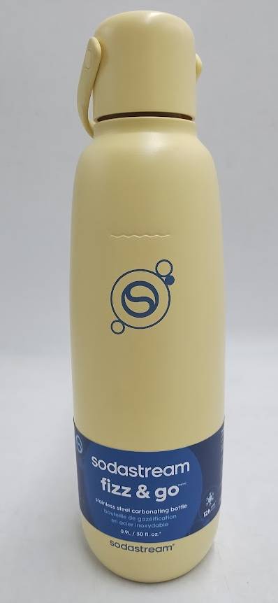SodaStream 30.4 fl oz Fizz & Go Insulated Stainless Carbonating Bottle Lemon