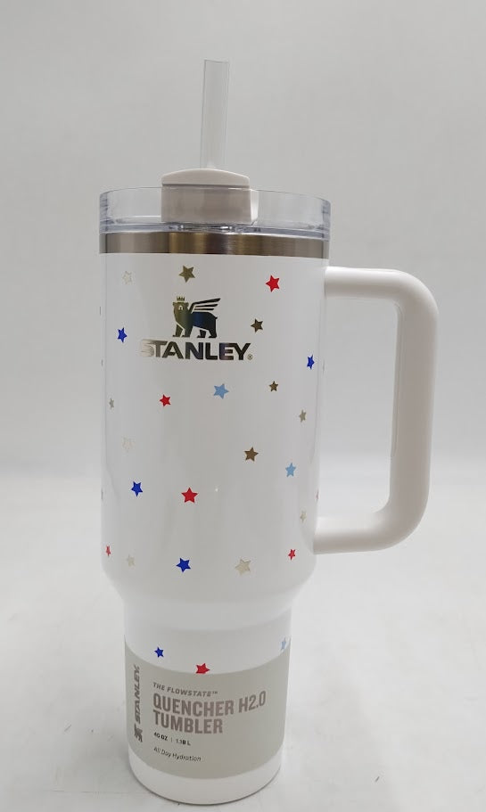 Stanley 40 oz Stainless Steel H2.0 FlowState Quencher Tumbler Starry Sparkle