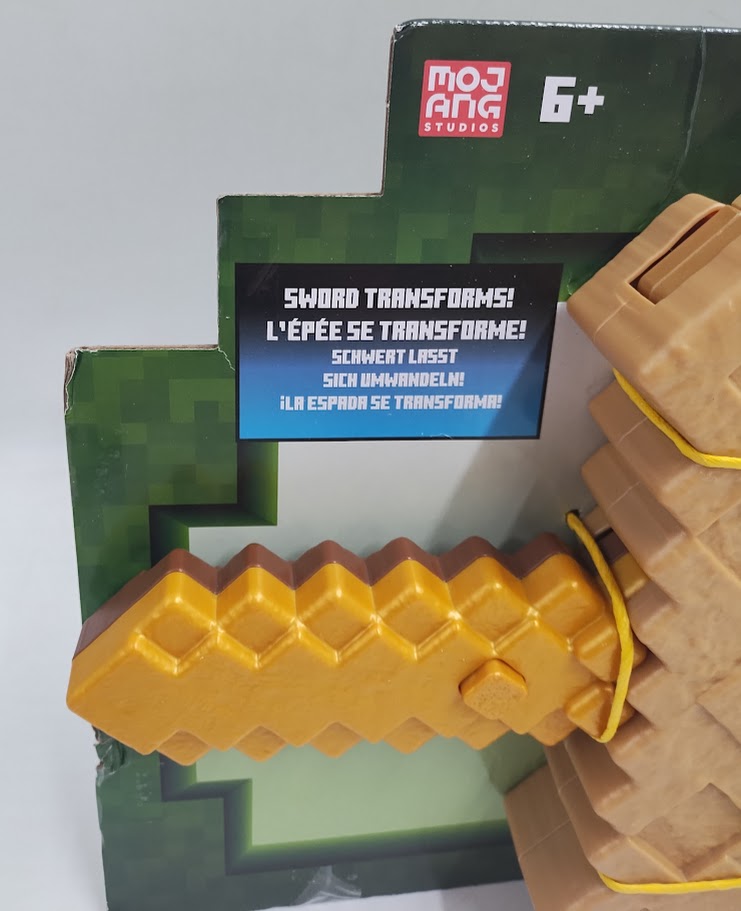 Minecraft Click and Switch Sword and Pickaxe Role-Play 2-in-1 Toy SEE DETAILS