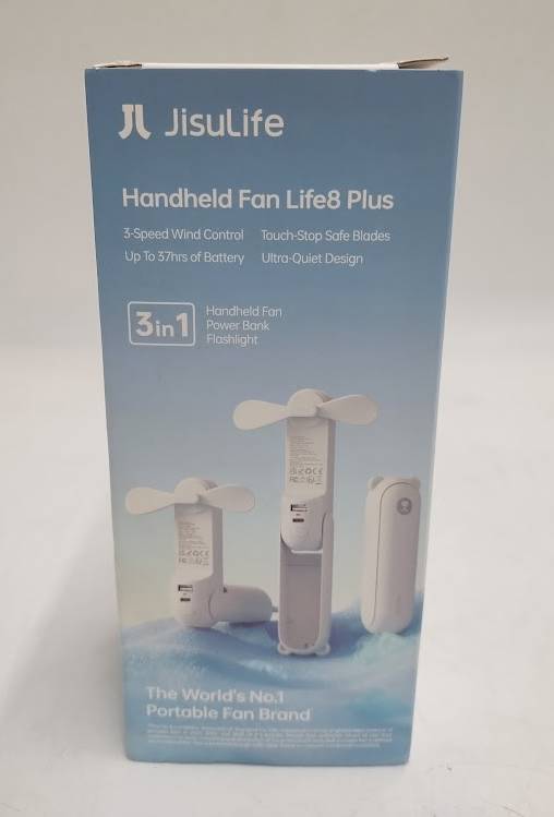 JISULIFE Life8P 3 in 1 Handheld Foldable Mini Fan and 4500mAh Power Bank