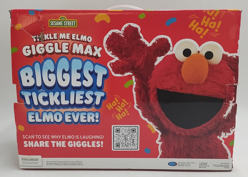 Sesame Street Tickle Me Elmo Giggle Max Interactive Plush Toy SEE DETAILS