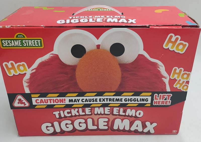 Sesame Street Tickle Me Elmo Giggle Max Interactive Plush Toy SEE DETAILS