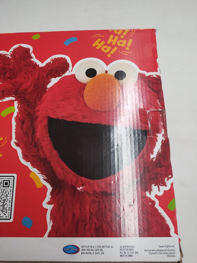Sesame Street Tickle Me Elmo Giggle Max Interactive Plush Toy SEE DETAILS