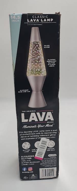 LAVA 14.5" Iridescent Glitter Novelty Table Lamp SEE DETAILS