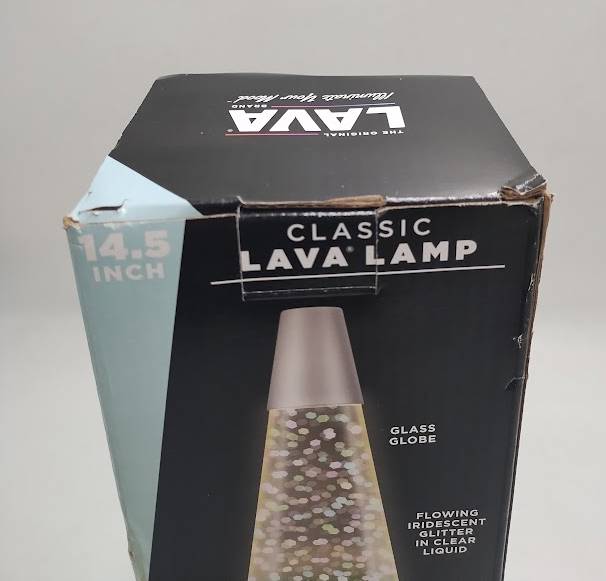 LAVA 14.5" Iridescent Glitter Novelty Table Lamp SEE DETAILS