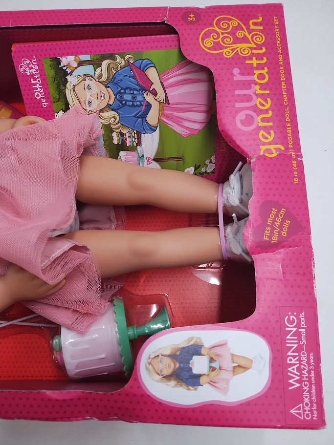 Our Generation Emily Posable 18" Party Planner Doll & Storybook SEE DETAILS