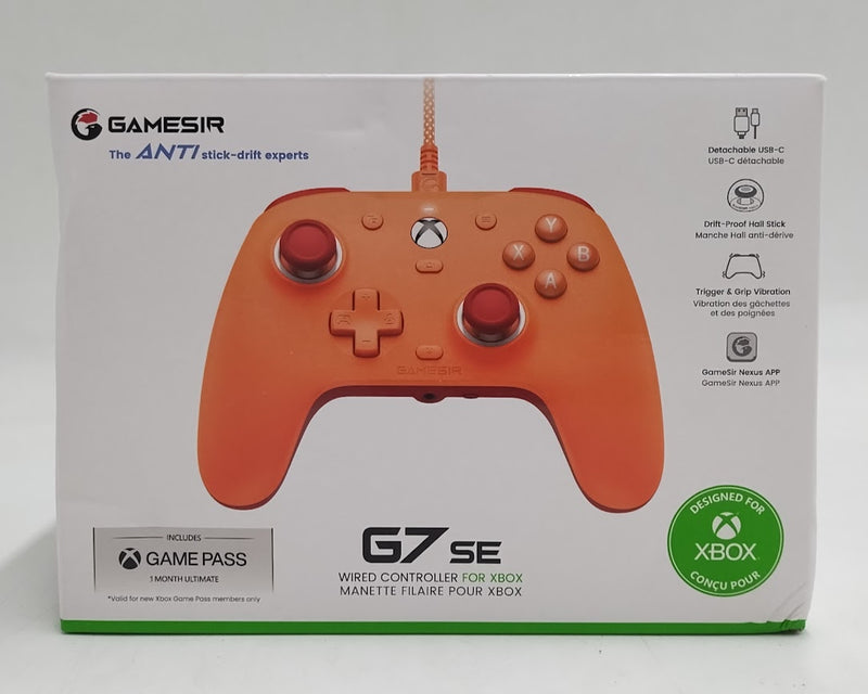 Gamesir G7 SE Wired Controller Xbox Series X|S|One&Win10/11 (Orange) SEE DETAILS