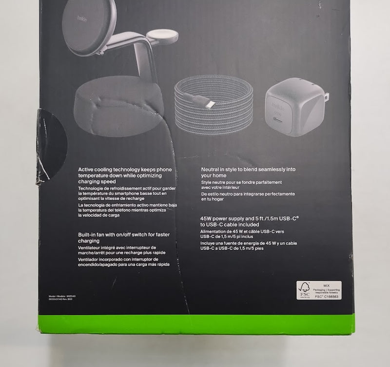 Belkin 25W Qi2 Wireless 3-in-1 Stand - Charcoal Gray SEE DETAILS