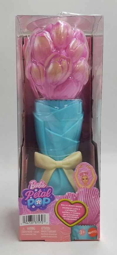 Barbie Petal Pop Scented Doll w/ Pink Tulip Dress Reveal Accessories SEE DETAILS