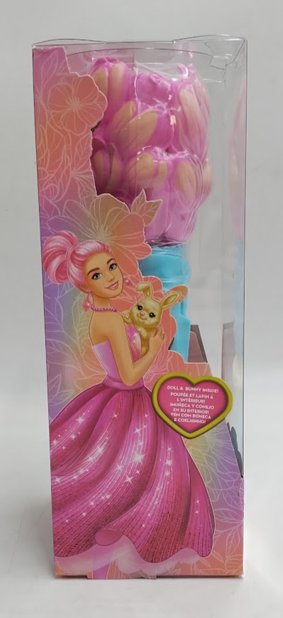 Barbie Petal Pop Scented Doll w/ Pink Tulip Dress Reveal Accessories SEE DETAILS