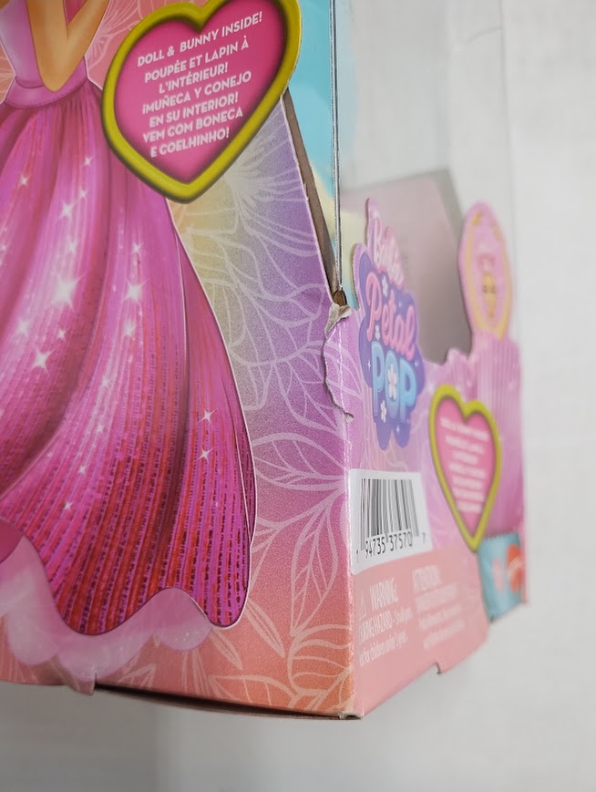 Barbie Petal Pop Scented Doll w/ Pink Tulip Dress Reveal Accessories SEE DETAILS