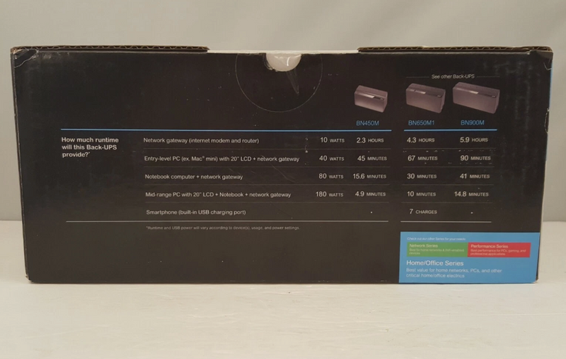 APC UPS 425VA/225W UPS Battery Backup For Router, Small Electronics, BE425M